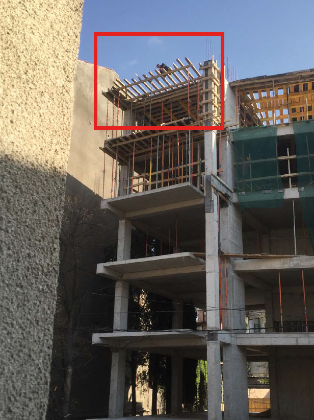 Construction de bâtiment inachevée